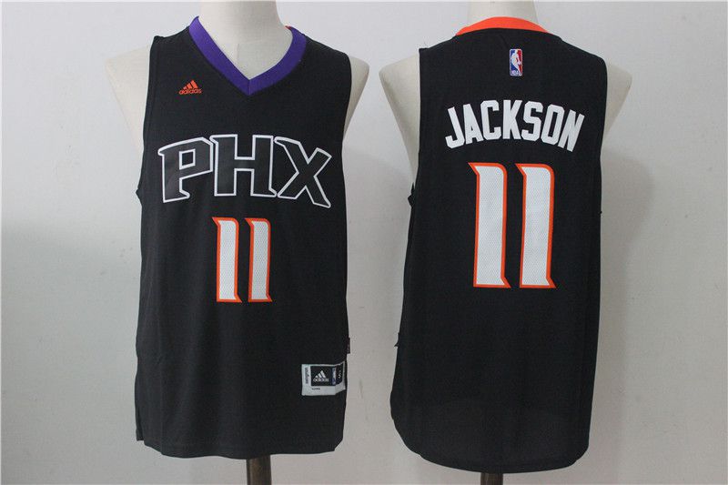 Men Phoenix Suns 11 Josh Jackson Black NBA Jerseys